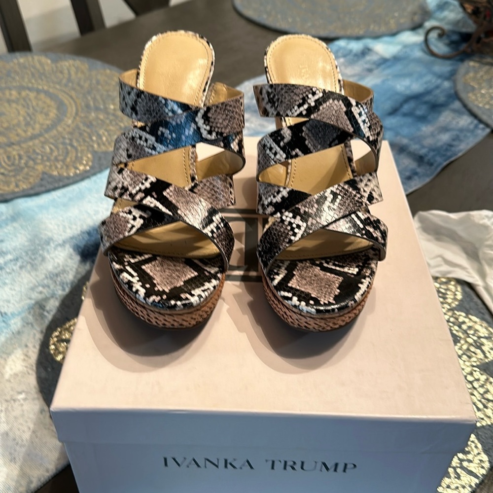 Ivanka Trump Wedge Animal Print